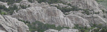 View of scenic Inner City from the top of Bath Rock
